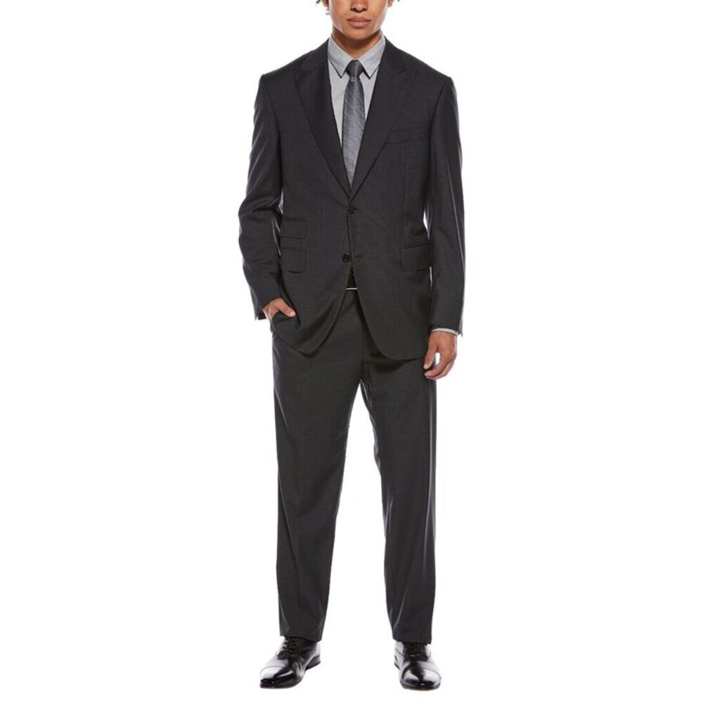 Canali Mens  2Pc Wool Suit, Grey